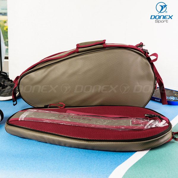 Balo thể thao Donex Gear BB-1606 xám phối đỏ đô